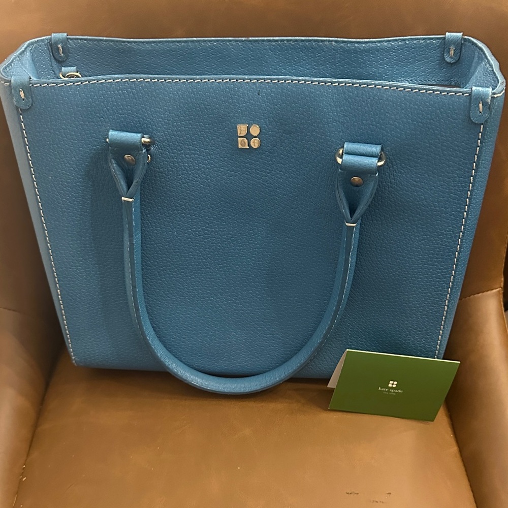 Kate Spade Blue Leather Tote